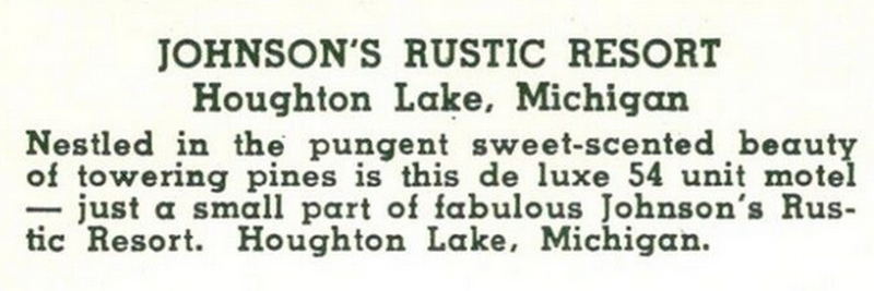 Johnsons Rustic Village (White Deer Condominiums) - Vintage Postcard (newer photo)